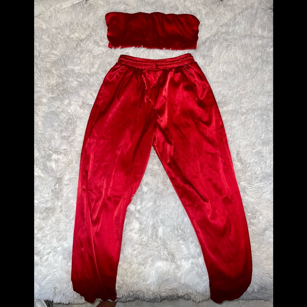 Two-Piece Satin set
